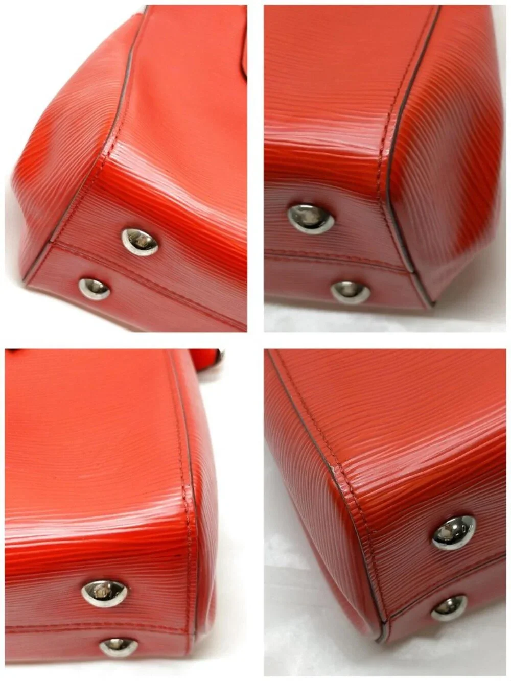 Authentic Louis Vuitton Marly BB Red Epi Leather Shoulder Bag